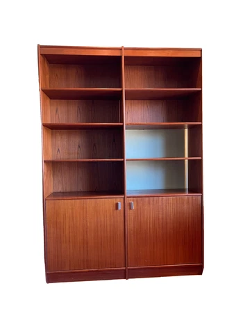 Mid Century Modern Danish Teak Display Cabinet Cover