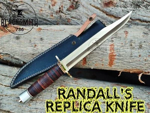 Cuchillo Bowie réplica Randall True Fighting 18,5" cuchillo de combate hecho a mano personalizado - Imagen 1 de 11