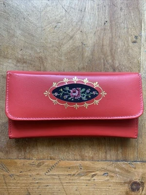 Travel Nail Grooming Kit Vintage Made In Austria Red Leather - Image 1 of 4