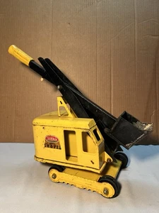 Vintage Tonka Shovel Truck Crawler 2526 Yellow Pressed Steel - Missing Tracks - Picture 1 of 10