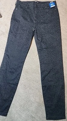 BUFFALO Hanna Skinny Soft Stretch Pants Black  Leopard Rise Sz 10 /30 Womens NWT - Image 1 of 4