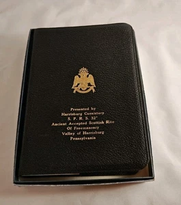 Freimaurer Bibel illustriert schottischer Ritus Harrisburg, PA Holman 1957 Vintage Freemason - Bild 1 von 4