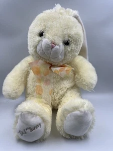 Vintage JCPenney Plush Yellow Bunny Rabbit Easter Spring Babies 1st Bunny Rare - Picture 1 of 4
