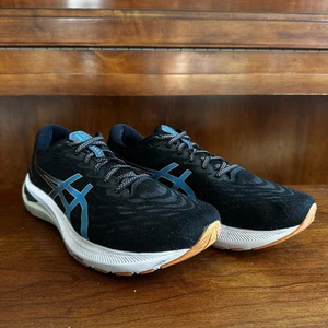 Asics GT 2000-11 Mens Size 12 Black Blue Orange Running Shoes 1011B441 Stability - Picture 1 of 14