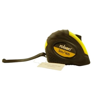 Rolson 50535 5 m x 19 mm Tape Measure Pack of 1 ; Black  next day delivery - Picture 1 of 10