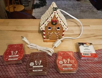 Scentsationals Candy House Wax Melt Warmer Brand New! Bonus Scentsy Season Melts - Image 1 of 4