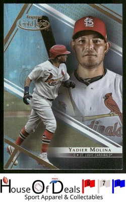 2021 Topps Gold Label #50 Yadier Molina St. Louis Cardinals Card - Image 1 of 2