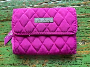Portafoglio trapuntato Vera Bradley rosa/lampone fucsia piccolo - Foto 1 di 8