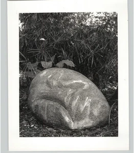 Künstlerische Designs & Farb-Highlights auf Felsbrocken in der Natur 1993 Pressefoto - Bild 1 von 2