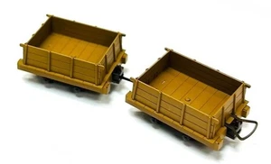 HOn30/HOe Scale Aru-Model Narrow Gauge Open Gondola 2-Car Brass Kit H0e Wagon - Picture 1 of 24