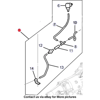 Chevrolet Lumina S 2009 manguera de ventilación de transmisión usada OEM 92206339 Foto 1 de 4
