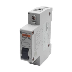 Merlin Gerin 20533 C32H-DC Circuit Breaker, 1-Pole, 3A 127VDC, C-Curve, DIN Rail - Picture 1 of 7