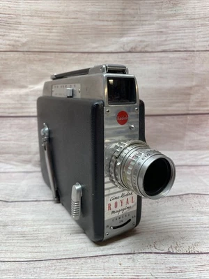 复古 20 世纪 50 年代 Cine-Kodak Royal Magazine Ektar 电影相机 25 毫米 F1.9 镜头未经测试 — 第 1/4 张图片