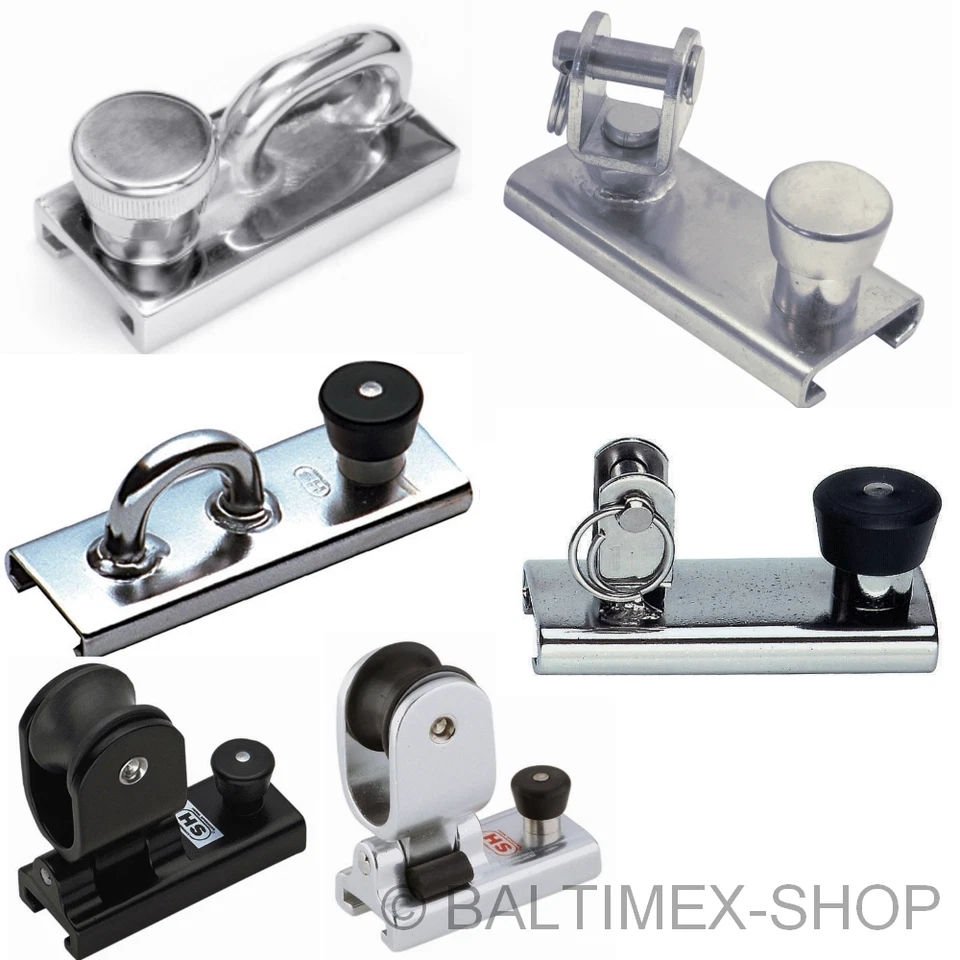 Edelstahl Genuaschlitten Genuarutscher Genua 20mm 25mm 27mm 34mm HS Sprenger - Bild 1 von 1