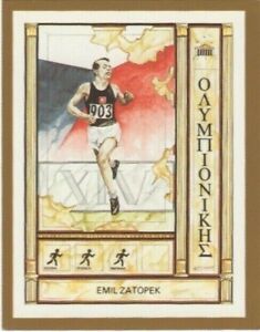 Olympic Trade Card 1992. Athletics, Emil Zatopek, Czechoslovakia Running