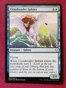 Magic The Gathering DOMINARIA CLOUDREADER SPHINX blue card MTG - Bild 1 von 2