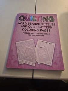 Quilting Word Search Puzzles and Quilt Pattern Coloring Pages : Puzzles and... - Foto 1 di 3