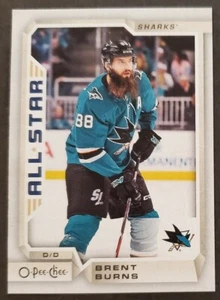 2018-19 O-Pee-Chee #68 Brent Burns SHARKS ALL-STAR Hockey card NM/MT - Picture 1 of 2