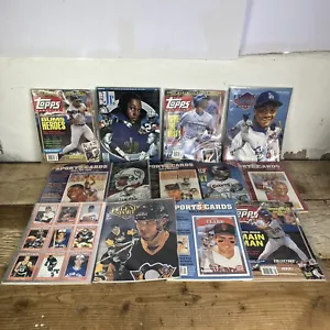 Lot Of 13 Vintage Sports Magazines And Price Guides Topps Allan Kaye W/ Polybags - Picture 1 of 15