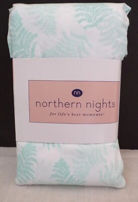 King Pillowcases 100% SUPIMA Cotton 400TC Spring Green Pair Northern Light QVC - Image 1 of 4