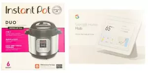Nuevo en caja Google Home Hub y Instant Pot Duo 6 Qt juego de cocina inteligente - Imagen 1 de 1