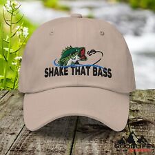 Shake That Bass Funny Fishing Dad Hat Ball Cap for Men Women