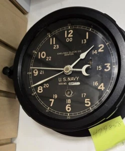 Chelsea Clock Co. Boston, U.S Navy Deck Clock 1945, Movt: 479858 - Picture 1 of 1