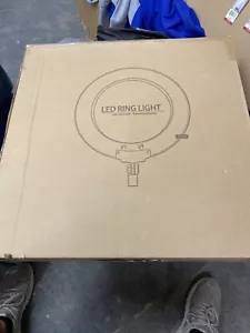 LimoStudio 14-inch Diameter LED Ring Light, Continuous Lighting Kit, 5500K. NIB - Picture 1 of 3