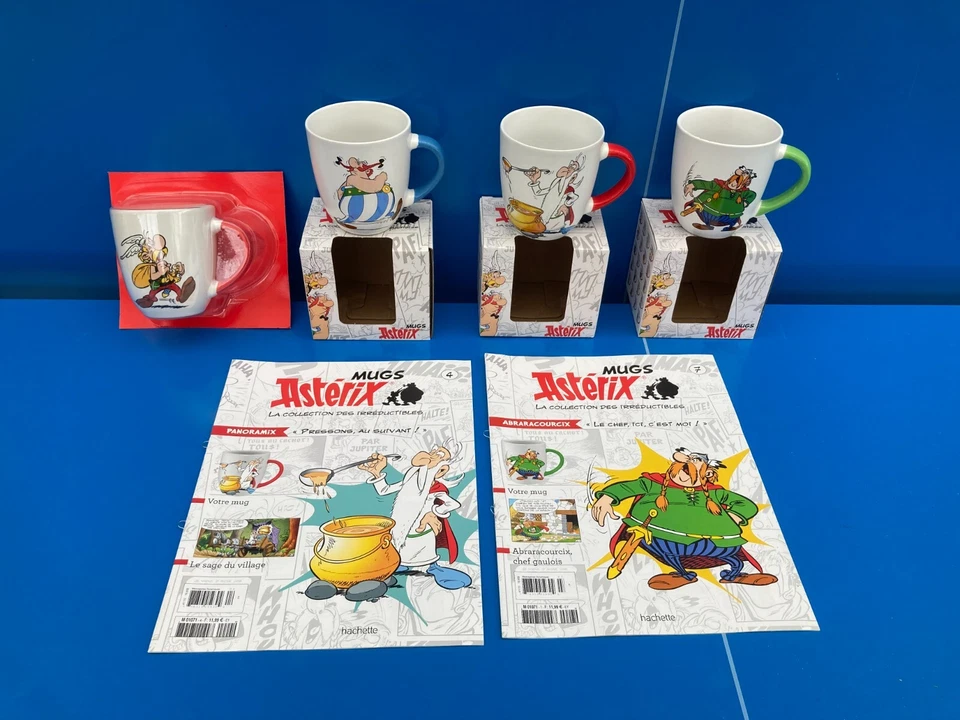 LOT DE 4 Tasse Mugs Mug " ASTERIX ET OBELIX " Hachette - 2024 N° 1 2 4 7 - Photo 1/4