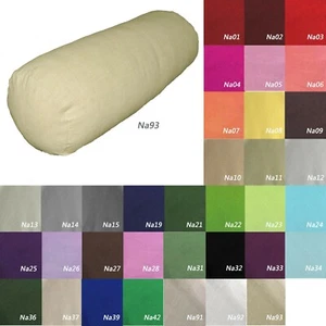 Tailor Made*BOLSTER COVER*Linen cotton cushion LongoingTube Neck pillow case*Na - Picture 1 of 11