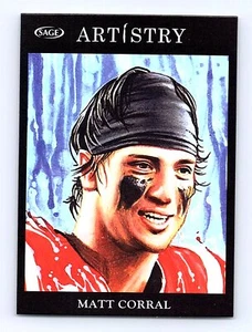 Matt Corral Card 2022 SAGE Artistry #97 Ole Miss Rebels - Picture 1 of 2