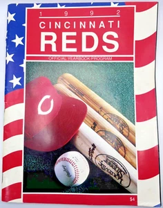 1992 CINCINNATI REDS Official YEARBOOK Paul O'Neill Barry LARKIN Eric DAVIS - Picture 1 of 2