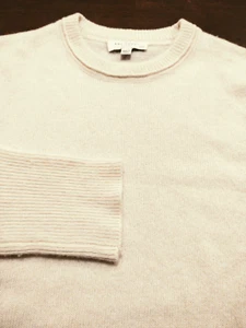Suéter blanco 100 % cachemir EQUIPMENT para mujer cuello redondo (M) - Imagen 1 de 5