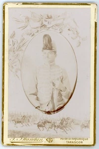 PHOTO CABINET Blanchin Fils à Tarascon, un militaire HUSSARD du 11ème régiment - Picture 1 of 2