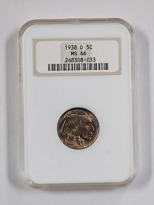 1938-D 5C Buffalo Nickel MS66 - Image 1 of 2