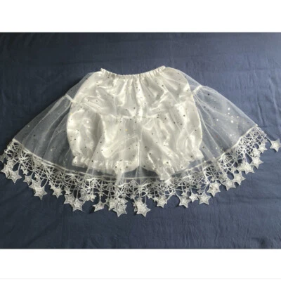 Mujeres Niña Lolita Cosplay Encaje Volantes Pantalones Cortos Florers Falda Enagua Estrella Foto 1 de 4
