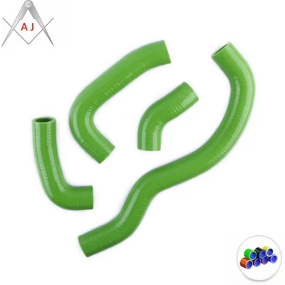 Manguera de refrigerante de radiador de silicona verde para Kawasaki ZZR 600 E 1993-2006 Foto 1 de 4