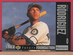 1994 UD Collector's Choice ALEX RODRIGUEZ - SILVER SIGNATURE Rookie Card #647 RC