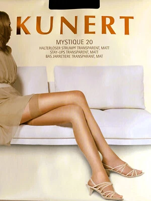 Kunert MYSTIQUE 20 halterlose Strümpfe / Stay Ups, transparent, matt, 19 DEN - Bild 1 von 3