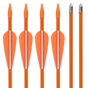 28" Fiberglass Archery Target Arrows Practice Training or Youth Arrow Recurvebow - Picture 1 of 7
