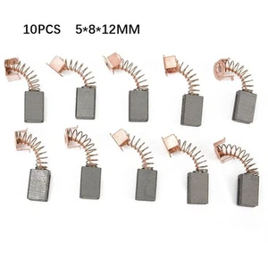 5x8x12mm 5mm X 8mm X 12mm Carbon Brushes Groove Slot Motor New Pair Of Grooved - Picture 1 of 12
