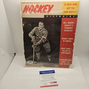 Jacques Laperriere Autographed Hockey Pictorial Cover Canadiens PSA /DNA L78927 - Picture 1 of 7
