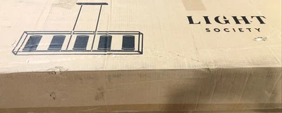 Light Society Dahlia 5-Light Black Chandelier Clear Glass Shades LS-C314-BK-CL - Image 1 of 3