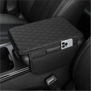 Upgraded Car Center Console Cover,Microfiber Leather Car Armrest Cover Cushion w - Picture 1 of 6