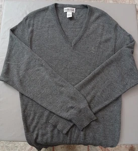 Grand Slam men's XL V-Neck sweater - gray - lightweight knit sweater - EUC - Picture 1 of 7