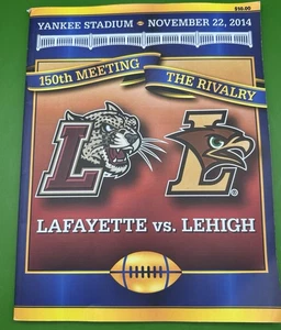 PROGRAMA DE JUEGOS DE FÚTBOL LAFAYETTE VS LEHIGH 22 DE NOVIEMBRE DE 2014,150º Encuentro La Rivalidad - Imagen 1 de 16