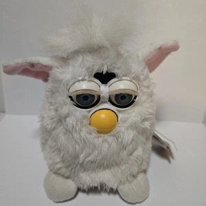 Vintage Tiger 1998 Furby Toy Snowball Brown Eyes White Model 70-800 - Bild 1 von 6