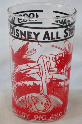 Disney All Star Parade Series 1939 Greedy Pig & Colt vaso de 4 1/4" de alto Foto 1 de 4