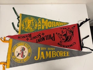 3 Stück Vintage Filz Wimpel / Pfadfinder Philmont / Mohawk Trail / Jamboree - Bild 1 von 9