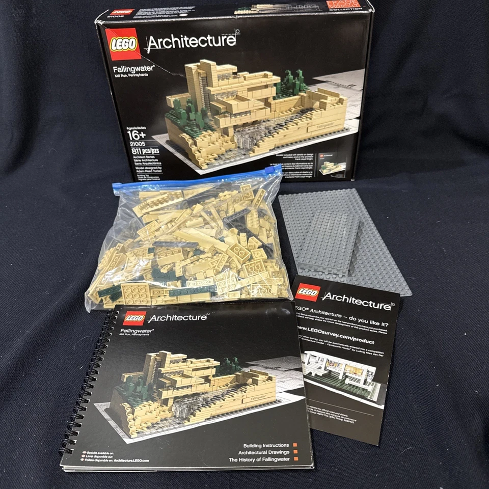 LEGO Architecture Frank Lloyd Wright Fallingwater 21005 100% Caja Completa Manual Foto 1 de 4